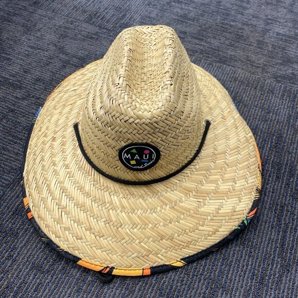 Maui Other - NWOT Maui Men's Straw Sun Bucket Hat Hawaiian Tropical i172